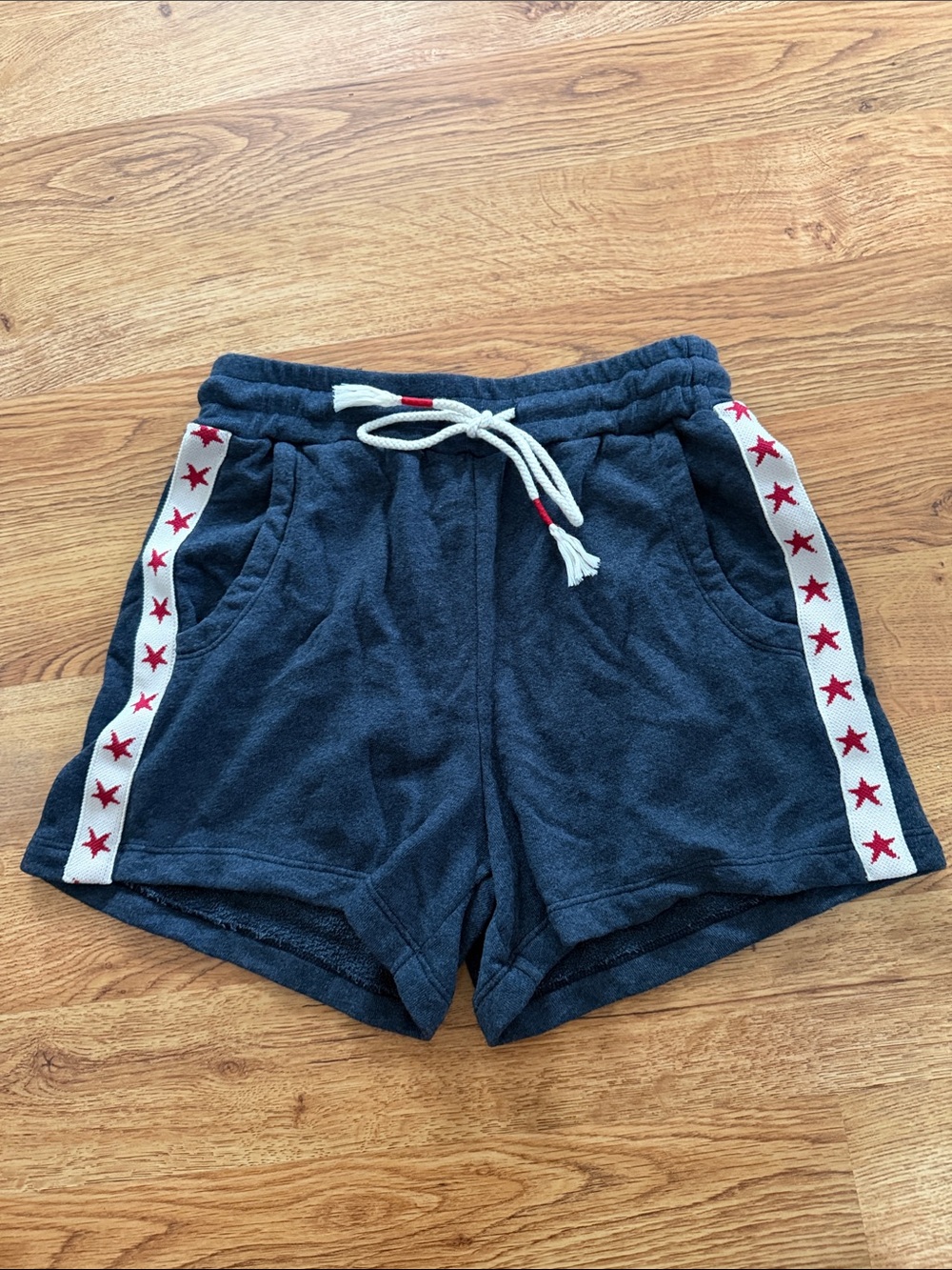Sundek Navy Casual Drawstring Shorts with White Cord